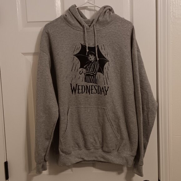 Wednesday Athletic Gray Hoodie - Picture 1 of 5